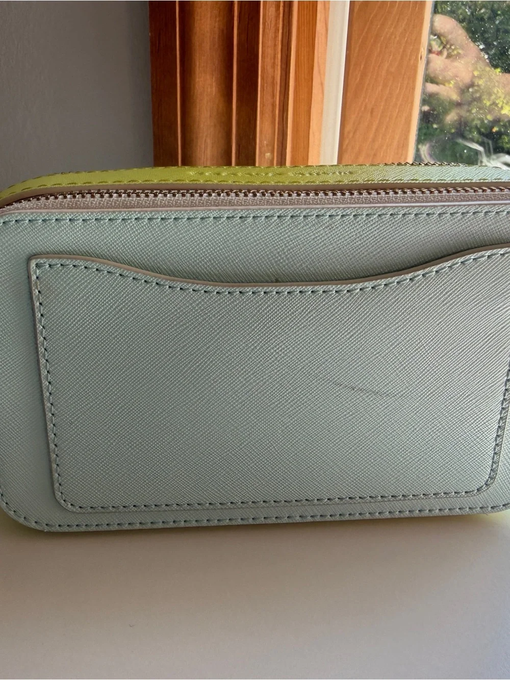 Marc Jacobs Light Mint Double J Crossbody Camera Bag